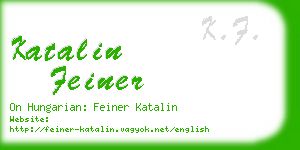 katalin feiner business card